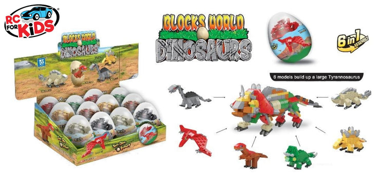 Pterosaur Dinosaur Building Brick Blocks 6 in 1