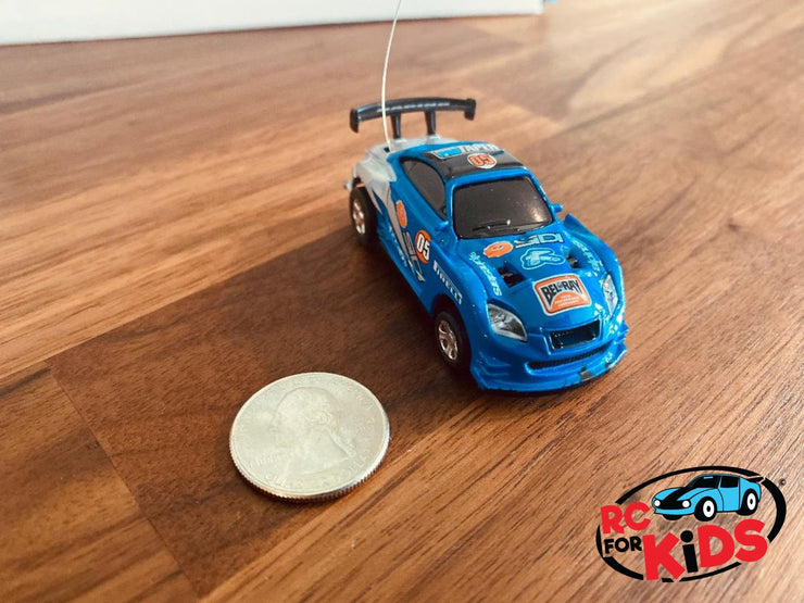 Micro RC Car |Blue Car Police Can | Remote Control Mini Race Car