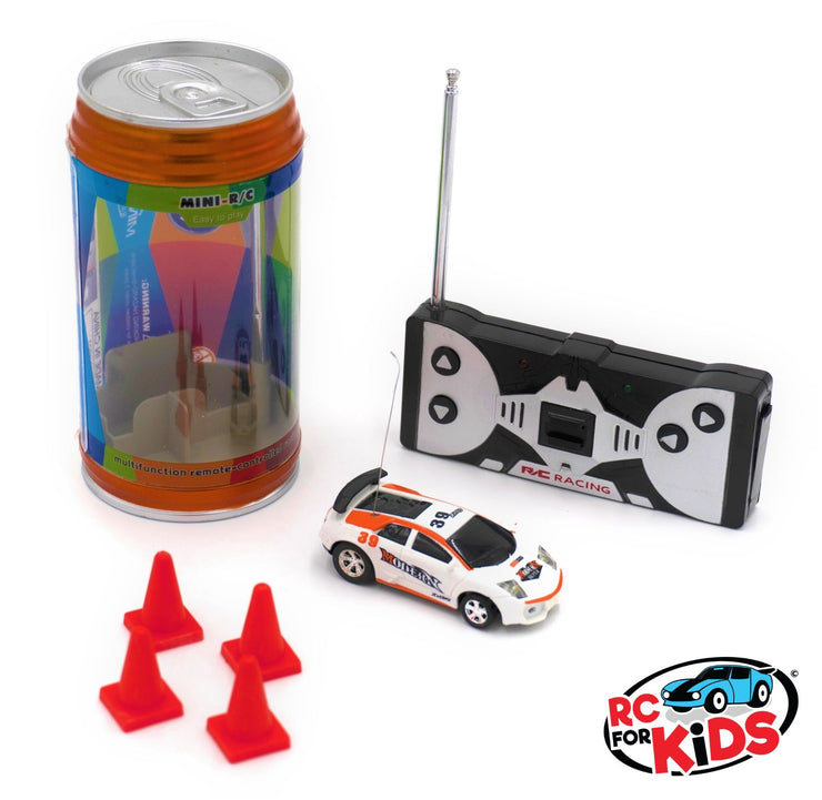 Micro RC Car | Metal Orange Can | Remote Control Mini Race Car Children toy that comes in the Rc For Kids Toy Box