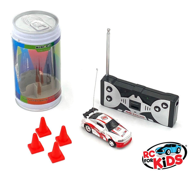 Micro RC Car | White Can | Remote Control Mini Race Car